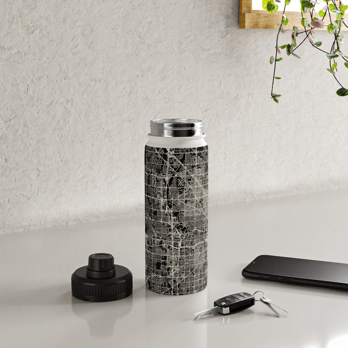 Milwaukee City Map Water Bottle Gallery Image 4