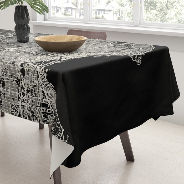 Milwaukee City Map Tablecloth Gallery Image 3