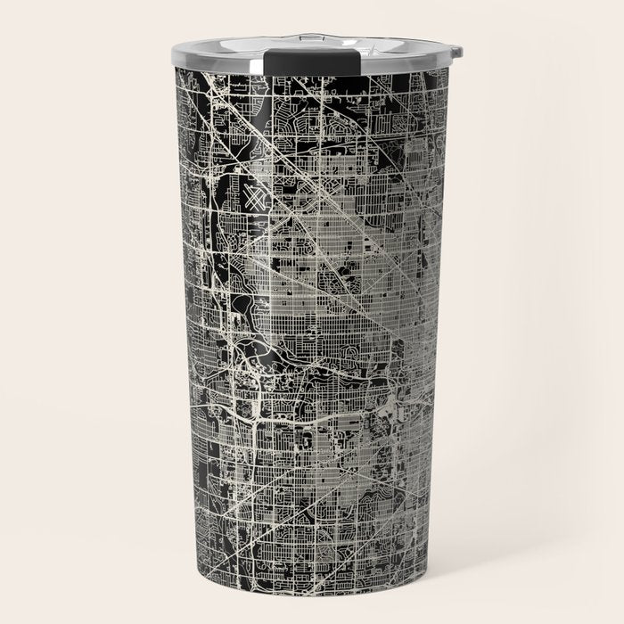 Milwaukee City Map Travel Mug Gallery Image 1