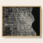 Milwaukee City Map Serving Tray Gallery Image 1