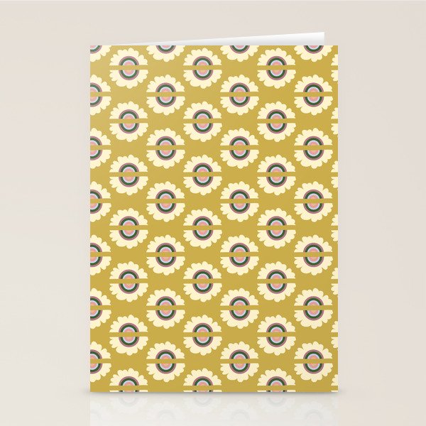 Retro Rainbow Flower - Gold Stationery Card Gallery Image 2