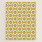 Retro Rainbow Flower - Gold Jigsaw Puzzle Gallery Image 1