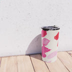 Watercolor flowers in pink and red pattern Travel Mug Gallery Image 4