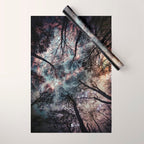 Starry Sky in the Forest Wrapping Paper Gallery Image 1