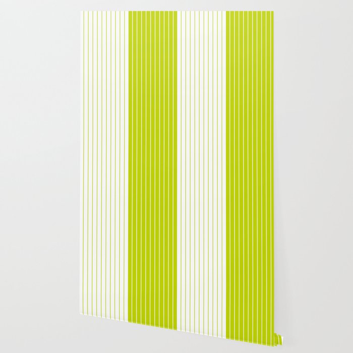 Two Tone Line Curvature LXXVII Lime Green Modern Arch Abstract Wallpaper Gallery Image 2