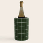 Small Grid Pattern - Deep Green Wine Chiller Gallery Image 3