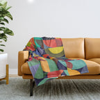 Color Blocks Throw Blanket Gallery Image 1