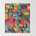 Color Blocks Throw Blanket Gallery Image 2