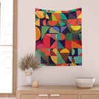 Color Blocks Wall Tapestry Gallery Image 2