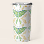 Watercolor Luna Moth Travel Mug Gallery Image 2
