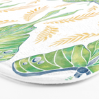 Watercolor Luna Moth Bath Mat Gallery Image 3