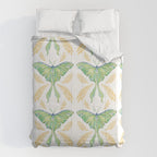 Watercolor Luna Moth Comforter Gallery Image 6