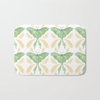 Watercolor Luna Moth Bath Mat Gallery Image 1