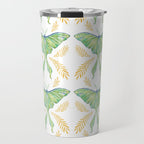 Watercolor Luna Moth Travel Mug Gallery Image 1