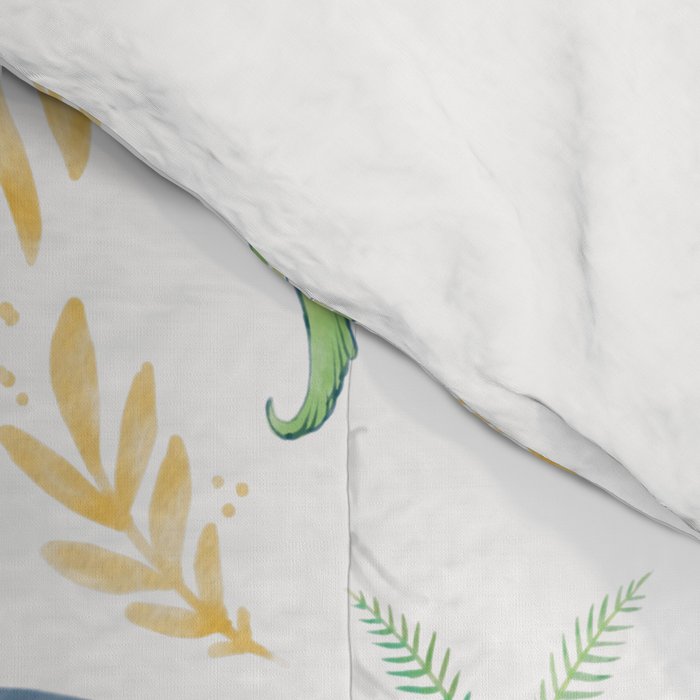 Watercolor Luna Moth Comforter Gallery Image 4