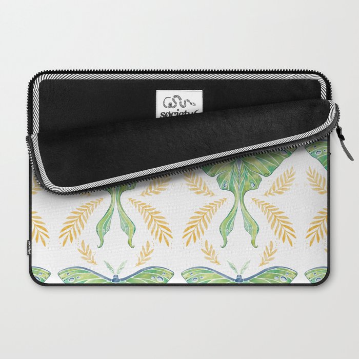 Watercolor Luna Moth Laptop Sleeve Gallery Image 2