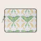 Watercolor Luna Moth Laptop Sleeve Gallery Image 1