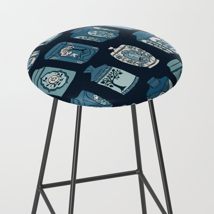 Chinese Tea {Blue Willow Dark} Stool Gallery Image 2