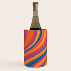 Wavy Stripes III - Retro Rainbow Wine Chiller Gallery Image 1