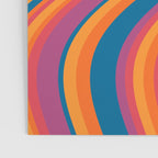 Wavy Stripes III - Retro Rainbow Poster Gallery Image 3