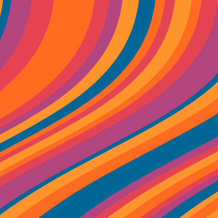 Wavy Stripes III - Retro Rainbow Coffee Mug Gallery Image 2