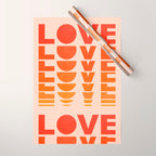 Abstraction_LOVE_SUNSET_Minimalism_001 Wrapping Paper Gallery Image 1