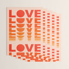 Abstraction_LOVE_SUNSET_Minimalism_001 Wrapping Paper Gallery Image 3