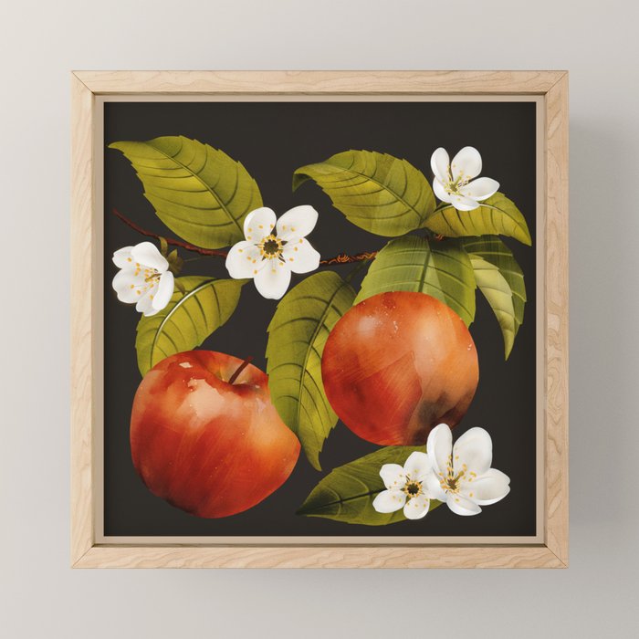 Apples Botanical Art 1 Mini Art Print Gallery Image 1
