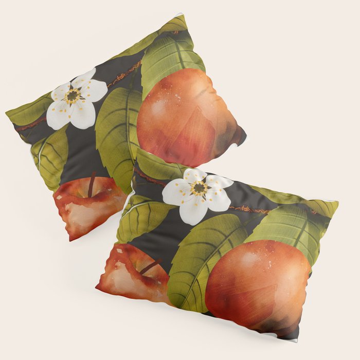 Apples Botanical Art 1 Pillow Sham Gallery Image 3