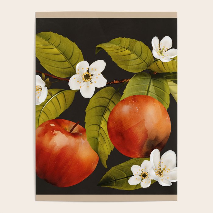 Apples Botanical Art 1 Poster Gallery Image 4