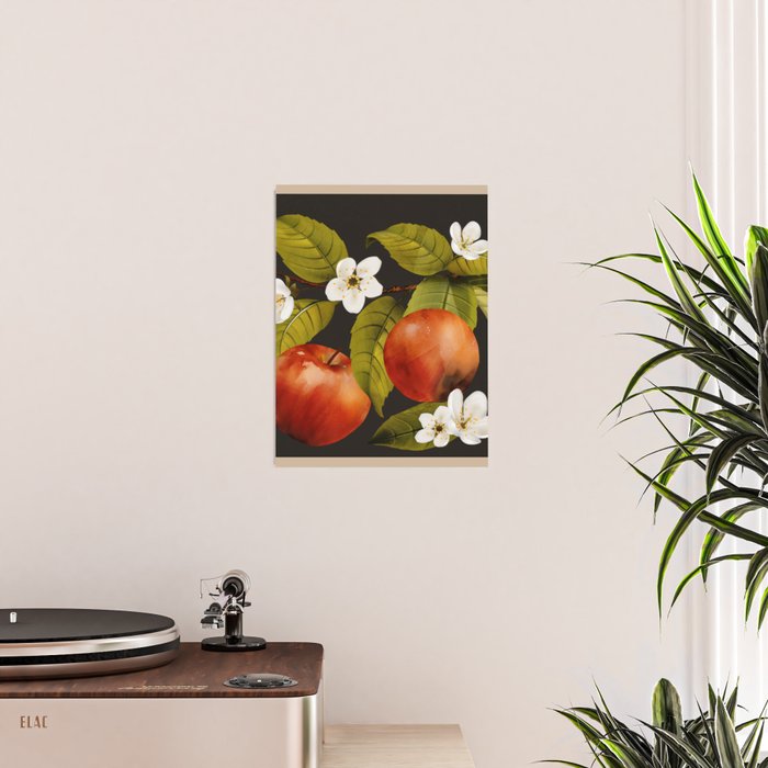 Apples Botanical Art 1 Poster Gallery Image 2
