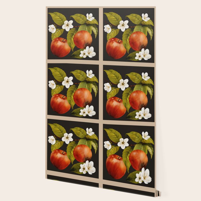 Apples Botanical Art 1 Wallpaper Gallery Image 2