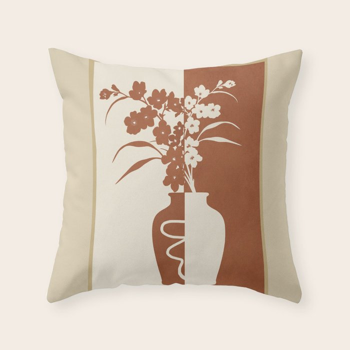 Botanical Contras 6 Throw Pillow Gallery Image 6