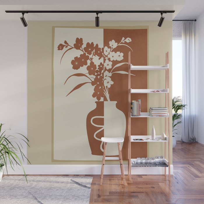 Botanical Contras 6 Wall Mural Gallery Image 1