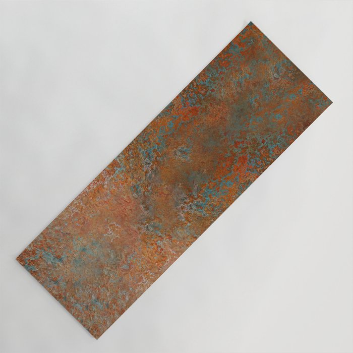Vintage Rust Copper Yoga Mat Gallery Image 1