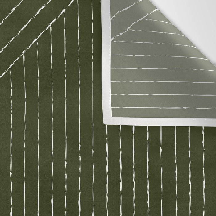 Lines (Olive Green) Wall Tapestry Gallery Image 3