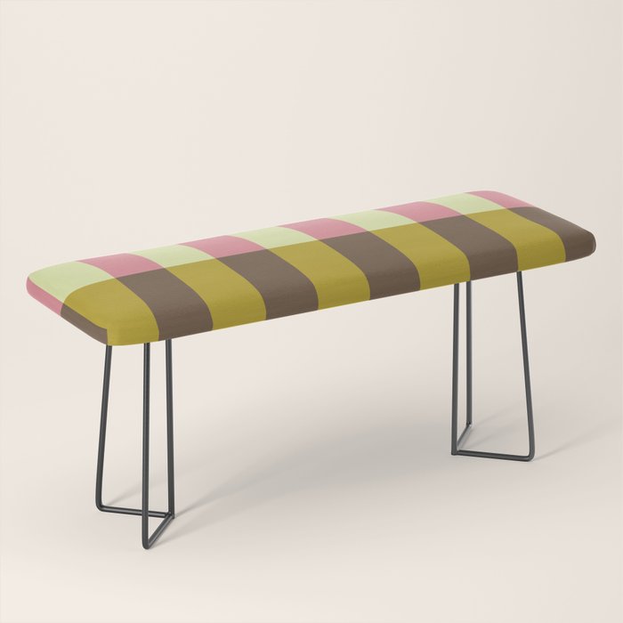 Retro Candy Stripe Pattern Bench Gallery Image 1