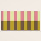 Retro Candy Stripe Pattern Desk Mat Gallery Image 3