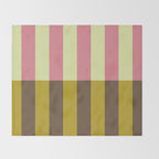 Retro Candy Stripe Pattern Throw Blanket Gallery Image 2