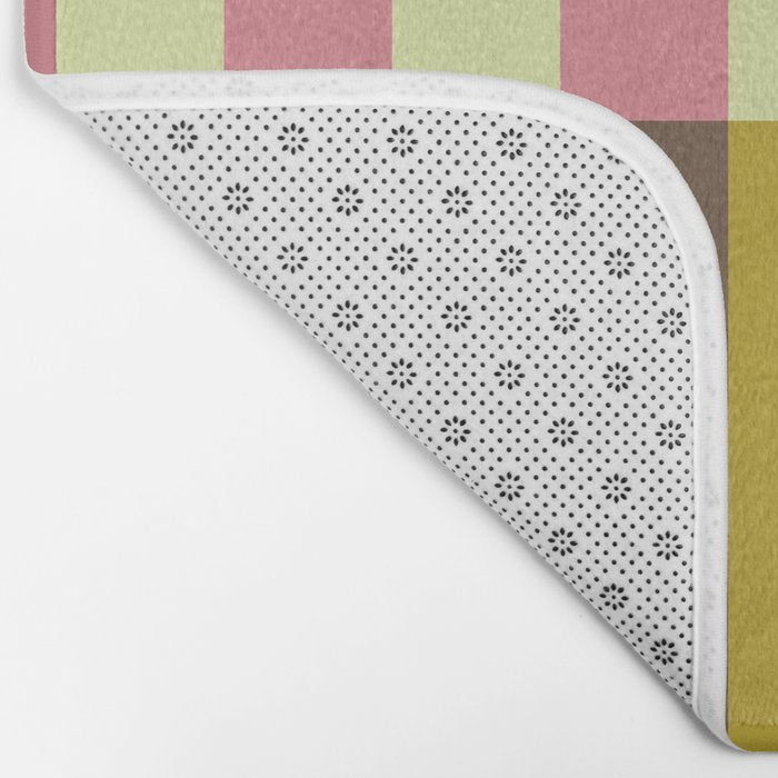 Retro Candy Stripe Pattern Bath Mat Gallery Image 2