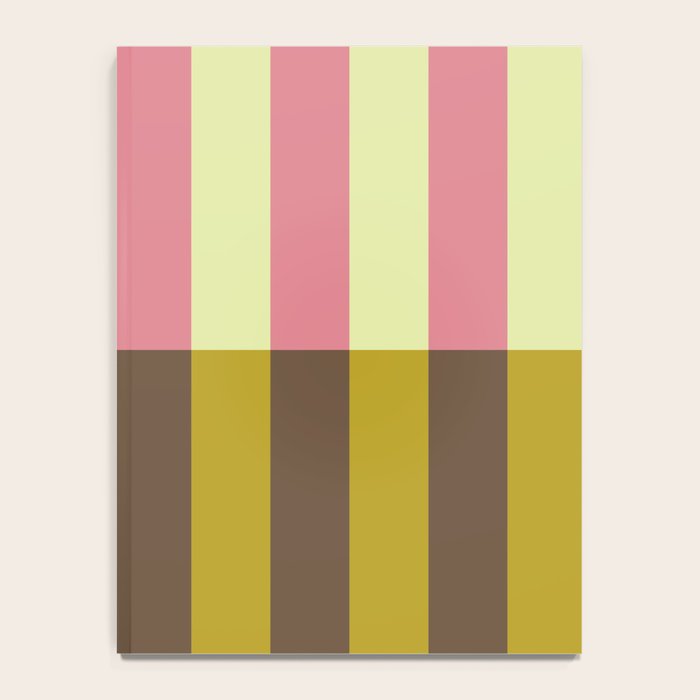 Retro Candy Stripe Pattern Notebook Gallery Image 4