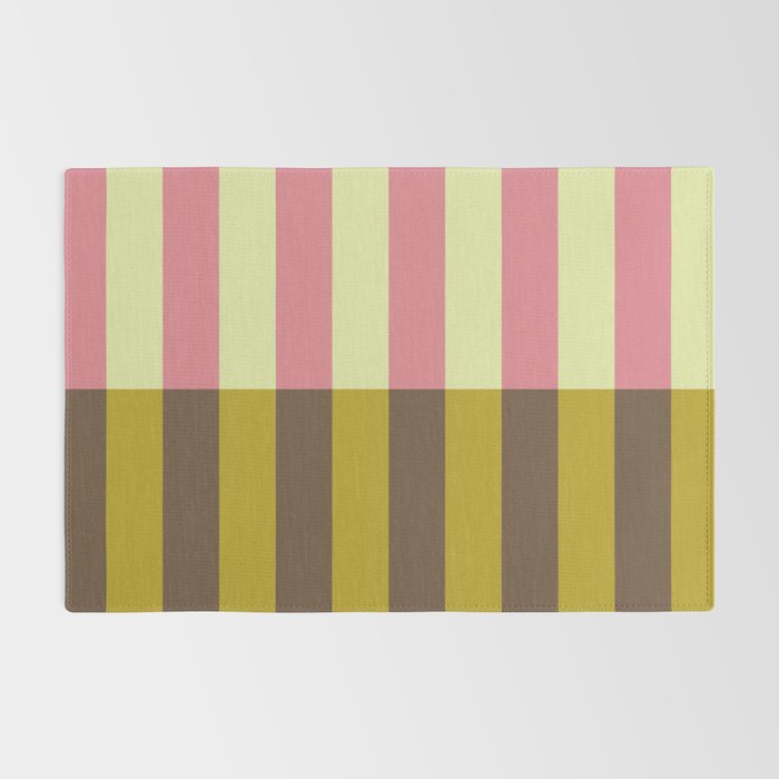 Retro Candy Stripe Pattern Rug Gallery Image 2
