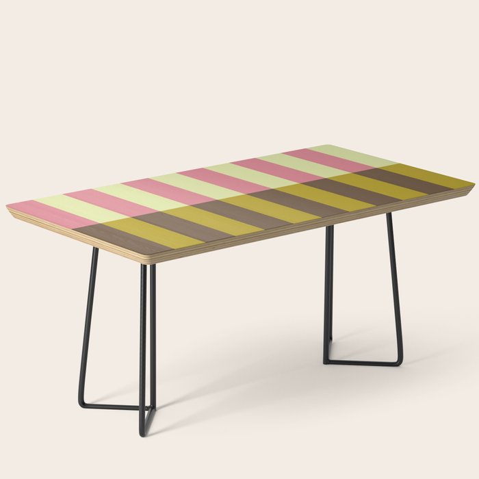 Retro Candy Stripe Pattern Coffee Table Gallery Image 1