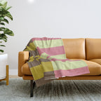 Retro Candy Stripe Pattern Throw Blanket Gallery Image 1