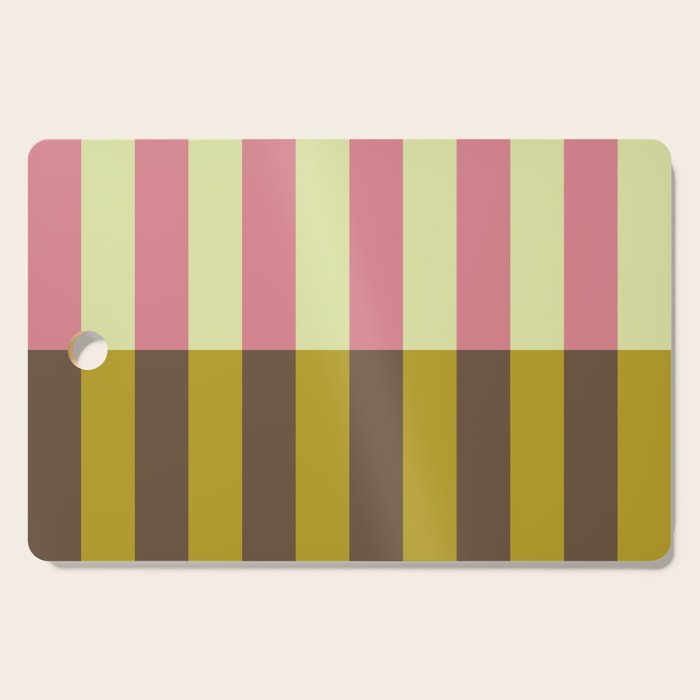 Retro Candy Stripe Pattern Cutting Board Gallery Image 1