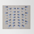 Beach Umbrellas Throw Blanket Gallery Image 2