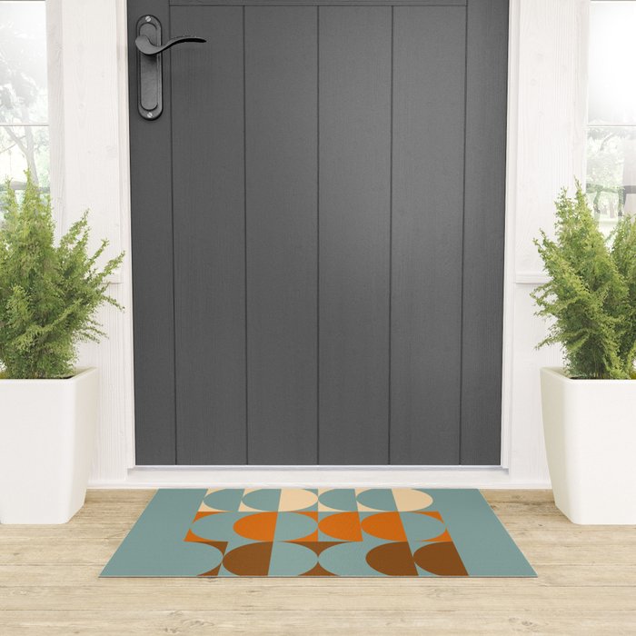 Vintage Geometric 04B Welcome Mat Gallery Image 3