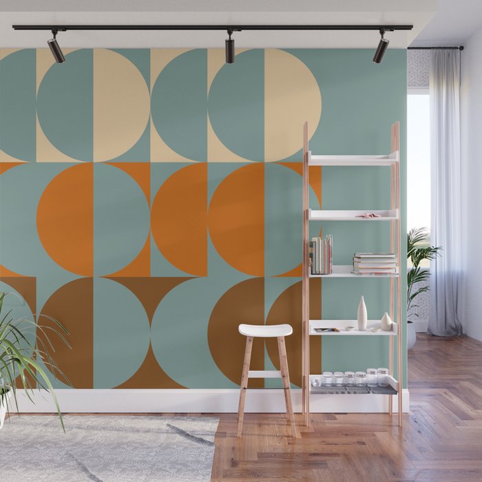 Vintage Geometric 04B Wall Mural Gallery Image 1