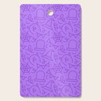 Fun halloween cartoon doodle art pattern Cutting Board Gallery Image 1