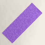 Fun halloween cartoon doodle art pattern Yoga Mat Gallery Image 1